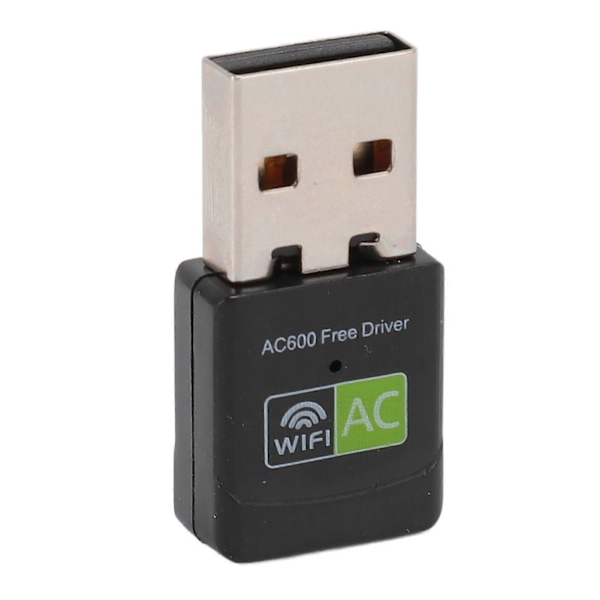 USB WiFi-adapter for PC 600 Mbps 2,4G 5G Dual Band Trådløs Nettverkssender Støtte AP-modus USB WiFi-dongle for Windows