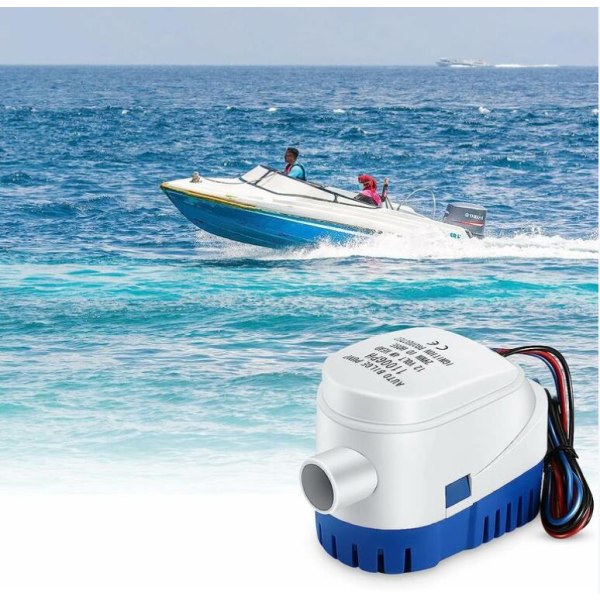 Bilgepump, 12V 1100 GPH