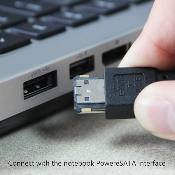 2 i 1 Esata + USB-datakabel till 22p Sata-hårddiskadapter för 2,5 '' Hdd