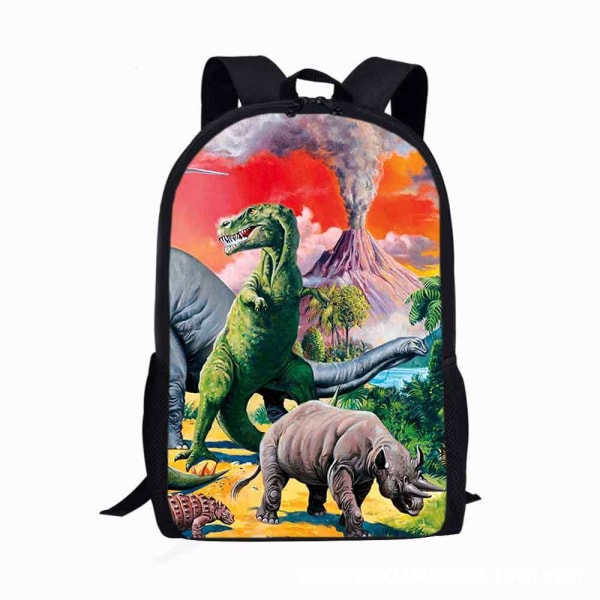 Dinosaurrygsæk, skoletaske