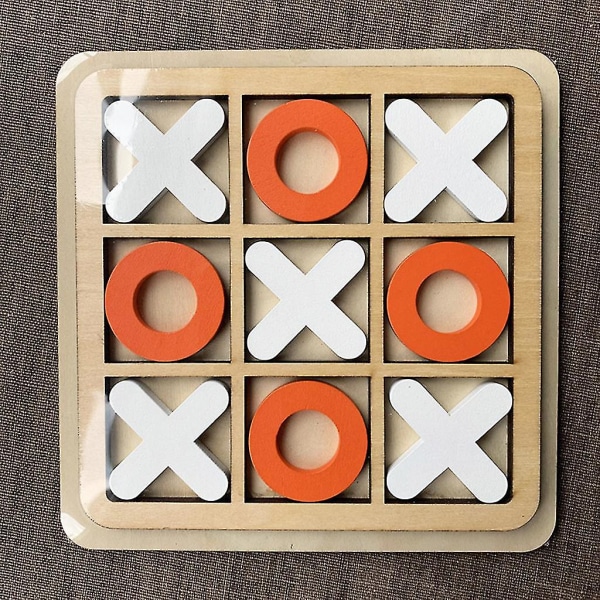 Intresse Schackbräde Spelbord Set För Pojkar/flickor Tic Tac Toe Födelsedagspresenter Hjärnspel Leksaker För Barn 6-8