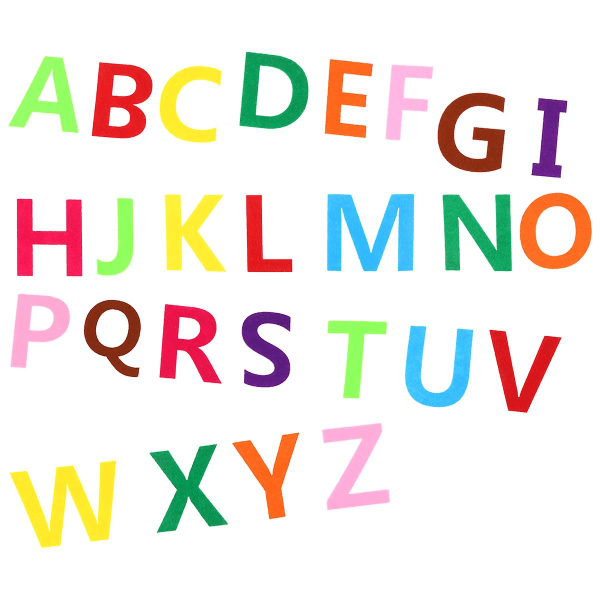 50 stk juledekor filt alfabet bokstaver håndverk filt abc bokstaver filt bokstaver