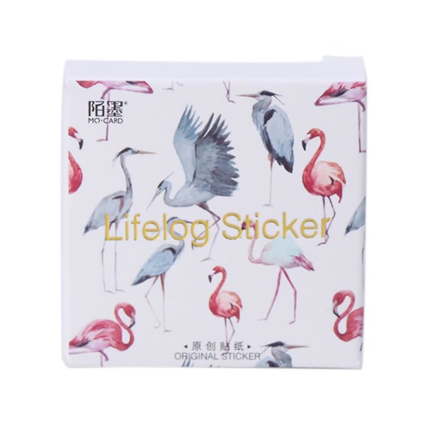 45 Stk Flamingo Papir Sticker Dekorativt Album Scrapbog Dagbog Scrapbog