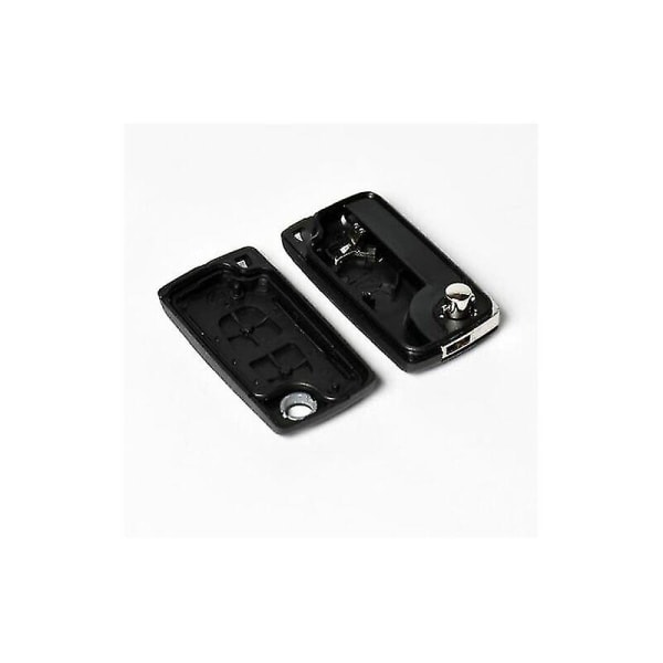 Nøkkelfjerner uten blad kompatibel med Peugeot 207, 307 og 308 med 1 Maxell Cr1620-batteri | 2-knappers tåkelys fjernkontroll for bilnøkkel