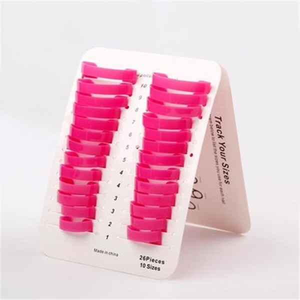 Nail Art Anti Spild Clip Nail Art Værktøjssæt - Pink, 52 stk