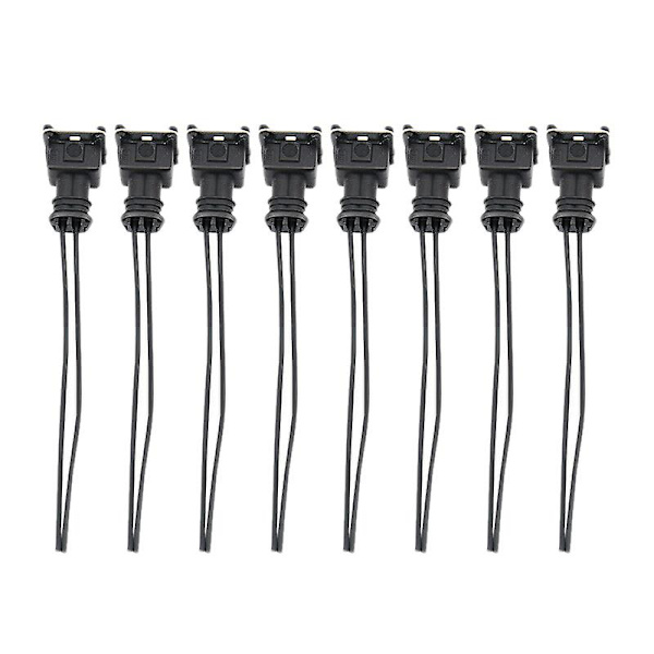 8 st bränsleinsprutningskontakt ledningskontakter klämmor för EV1 OBD1 Pigtail Cut & Splice