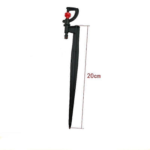 Vandingsspreder, 20 stk., G Type 180 Graders Roterende Mikrospreder, til Have Drivhus Plænevanding med 4/7 Vandingsslange 20CM