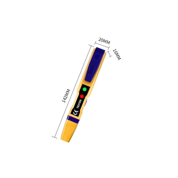 Test Pen AC DC 12-250V Elektriker Tester Skruetrækker LCD Display Spændingsdetektor Test Pen Elektriker Værktøj Orange