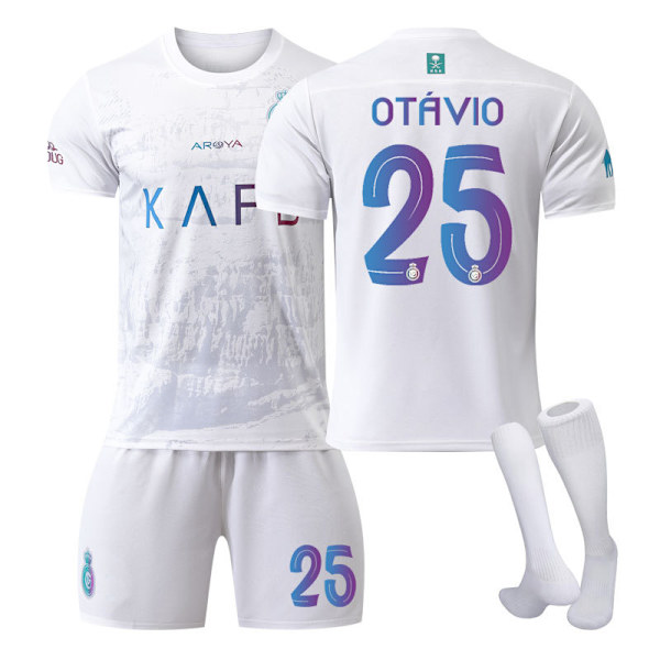 2324 Riyadh Victory Jersey 2 Vieraspelipuku Miesten ja Naisten Puku Jalkapallopaita NO.25 18