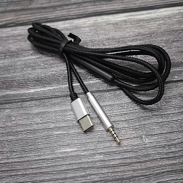 USB-C - 2,5 mm urosännöllä varustettu kaapeli QC25/QC35/QC35II/QC45 kuulokkeille, mikrofonilla