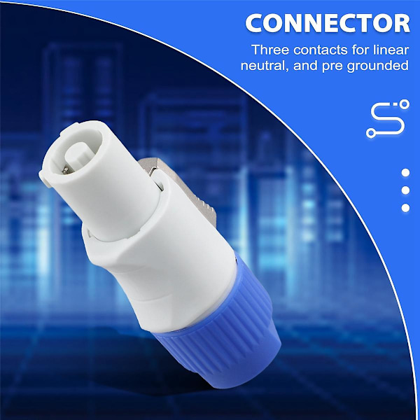 10 stk. 3-bens han Powercon-stik Signalindgangsjack til Beam Light Stage Light Power Output