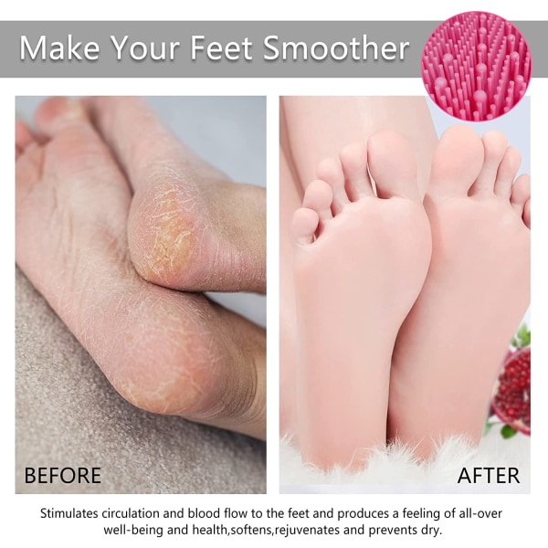Shower Foot Scrubber rauhoittava rentouttava hierontatyyny jalkojen puhdistamiseen ja hieromiseen
