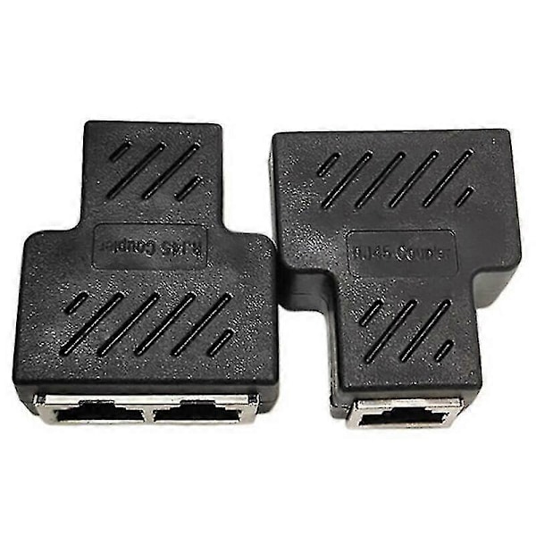 1 kpl RJ45-jakaja-adapteri LAN Ethernet-kaapeli 1-2-suuntainen kaksois naarasporttiliitin