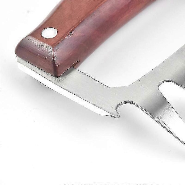 Multifunktionell Köttseparator (2 st, Träfärg) - Perfekt Tillbehör för Fläskklösgrillning och Köttskärning