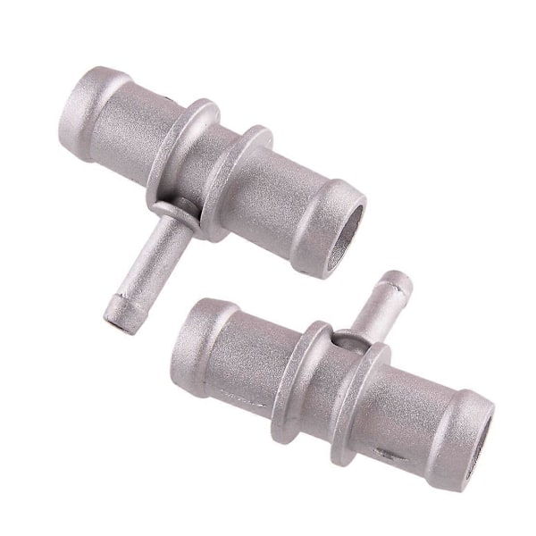 2 stk. 3/4 5/16 3/4 Sølv 20mm-8mm-20mm T-stykke Varmelegeme Slange Kølevæske Reduceringsfitting Vandforbindelse Universal Ny