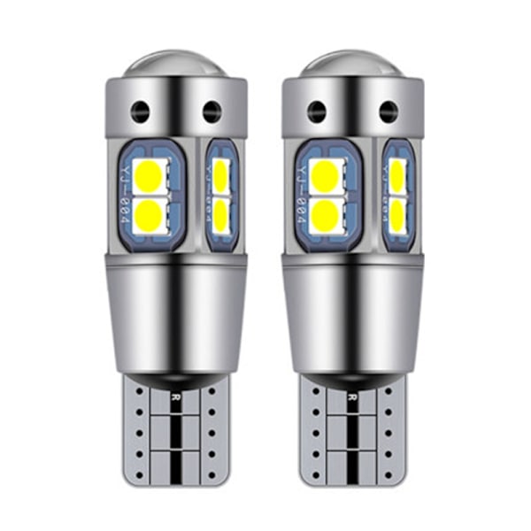 Bil LED-lys bredt lys T10-3030-10 lysbælte 1 par