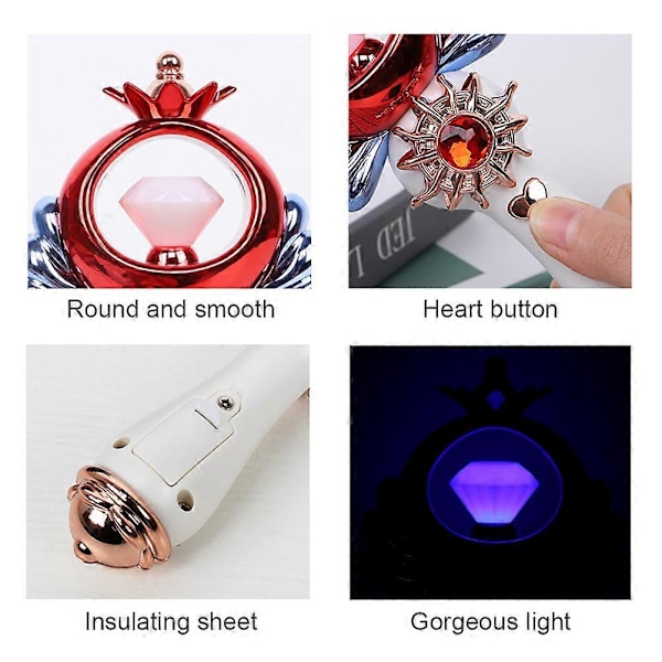 Flickande Prinsessstav med Ljus och Ljud för Flickor - Perfekt Present till Födelsedagar och Jul