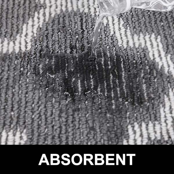 Dørmåtte, sklisikker absorberende brun - 1 stk (19,6*31,4\")  YIY