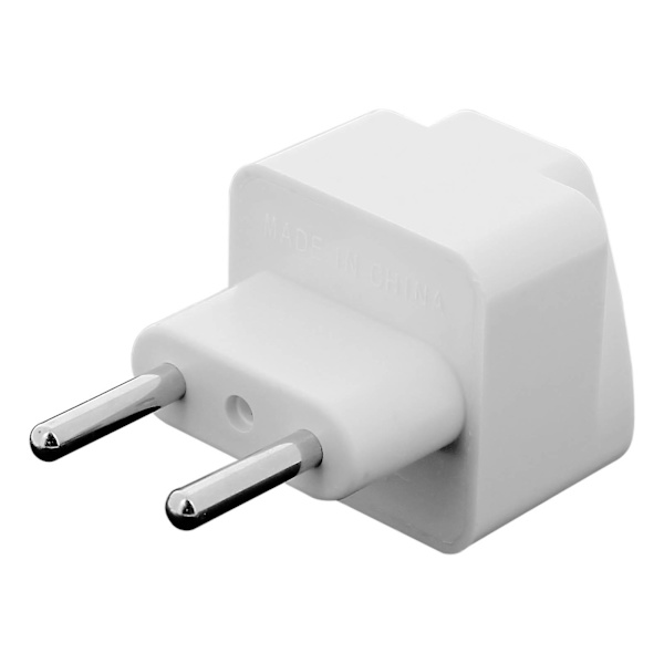 Universaladapter, Storbritannia, USA, Karibia, Type C-plugg, Hvit