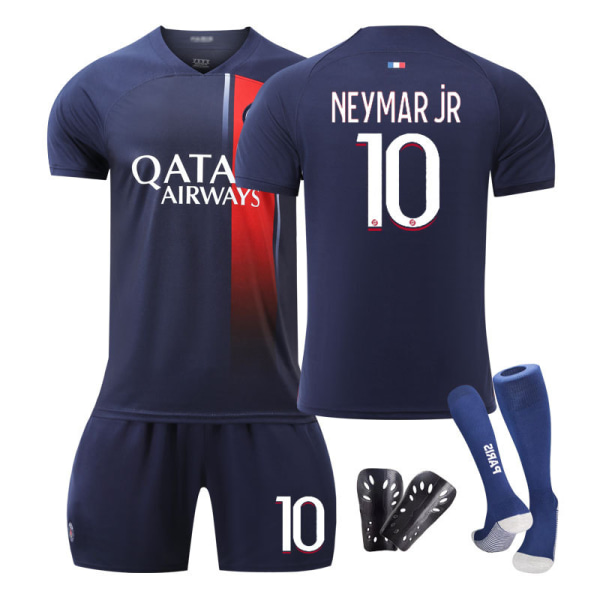 2324 Paris hjemmetrøye barneelever voksentrening sportsdress menn og kvinner Messi fotballdrakt NO.10 XL