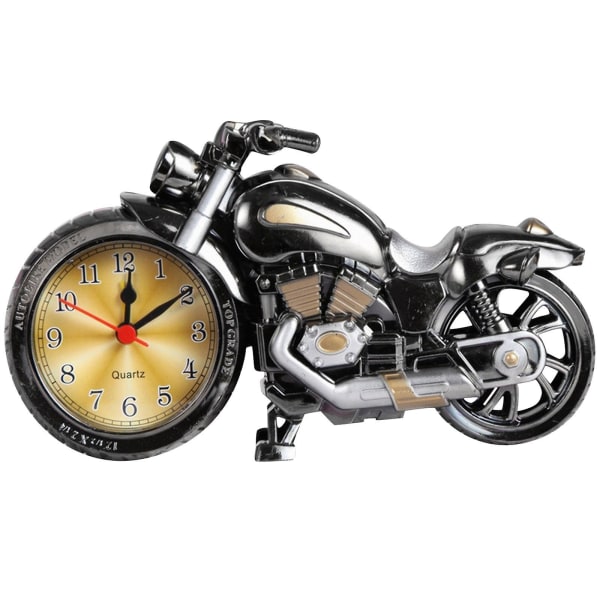 Motorcykel Motorcykelmönster Väckarklocka Skrivbordsklocka Kreativ födelsedagspresent Cool klocka