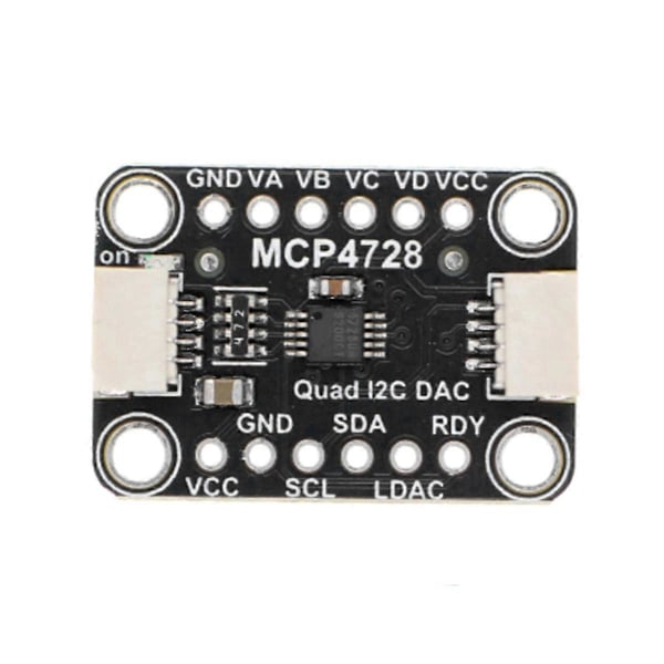 MCP4728 Quad DAC Utgangssensormodul med EEPROM-modul Kompatibel med STEMMA QT Qwiic