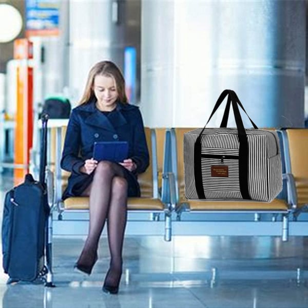 Vikbar bagageväska, torr och våt separation vattentät väska resehandväska rosa