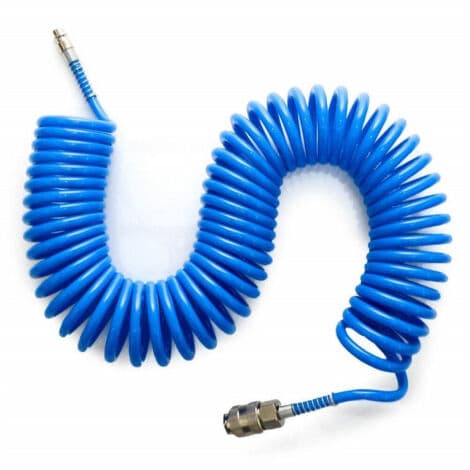 Spiral trykluftslange 20 meter fleksibel til kompressor