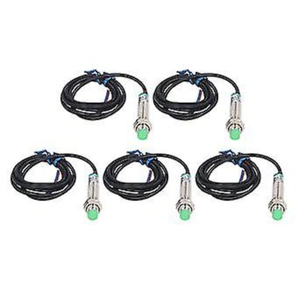5PCS 10-36VDC 2-tråds NO Närmhetsbrytare Avstånd Detektering Närhetssensor