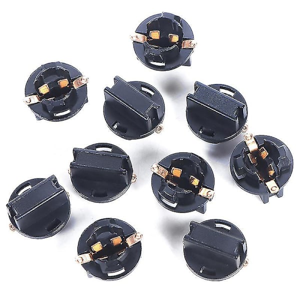 10 stk T10 Sokkel Instrumentbræt Sokkel T10 W5w 168 192 194 Twist Lock Kilebaser Lampe Dash Pære Stik Automotivos