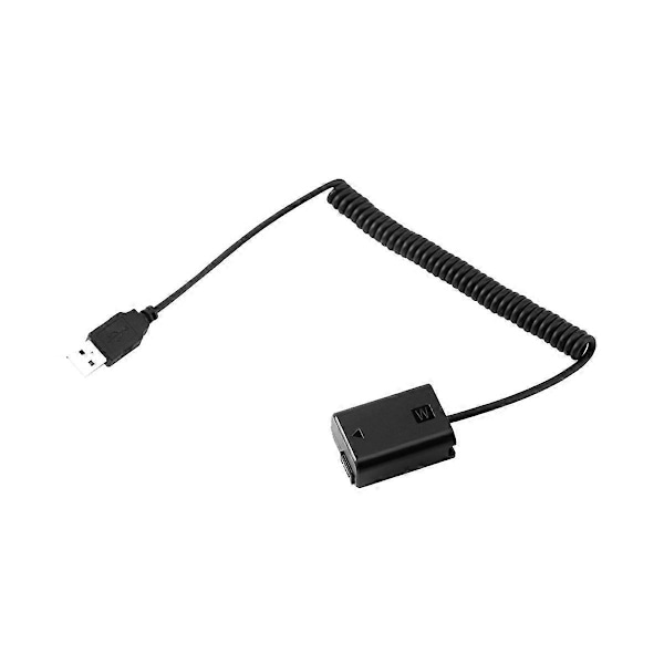 NP-FW50 Dummy Batteri Fjær USB Ladekabel for A7 A7R A7S A7M A7II A7S2 A7M2 A7R2 A6500 A6300