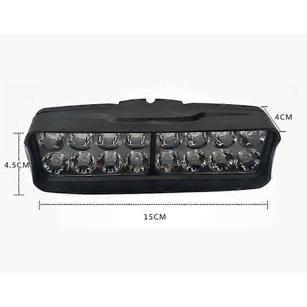 16 LED Ekstern Tåkelys Frontlykt Spot Light Kjørelys