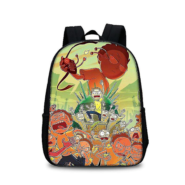 Rick Morty Printed Student Backpack