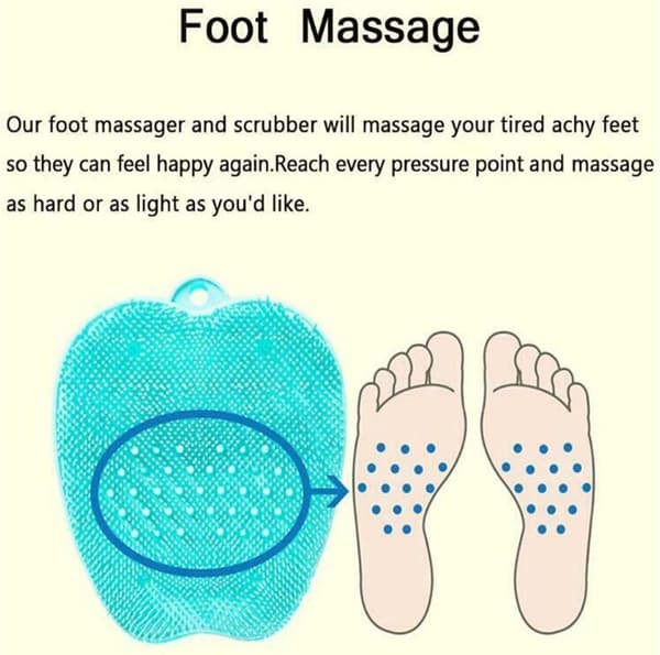 Duschfotmassageskrubber - Duschfotskrubberplatta,
