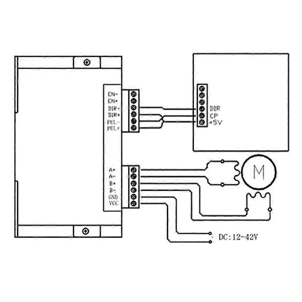 Nema17 Stegmotor 42 Motor 1.5A 17HS4401S TB6600 Stegmotordrivare Kit