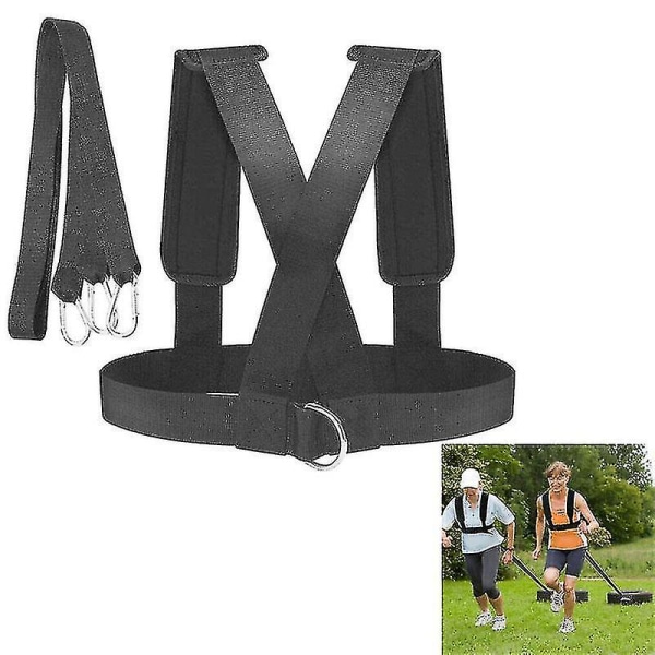 Treningsbelte Sled Harness Dekk Pulling Fitness Trenings Tau Motstand Belte