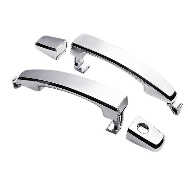 2x Front Venstre Med Nøkkelhull Front Høyre/Bak Chrome Abs Dør Ytre Håndtak Deksel For Captiva Sport/a