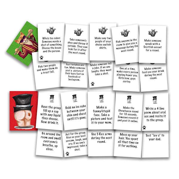 CoolCats & AssHats spelkort partyspel kortlek-basic version bad peopleBAD bad guy card basic version
