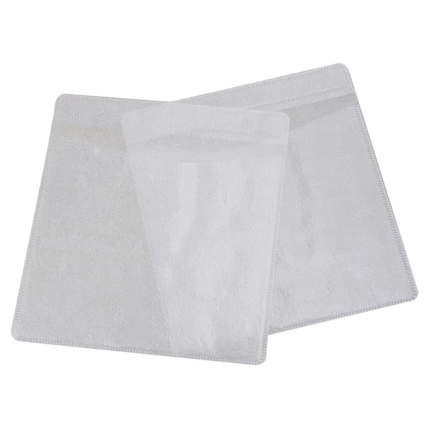 500 stk. 14x13cm Hvide Opp Plast Dobbeltsidede Cd Dvd Opbevaringslommer