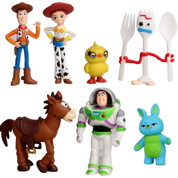 Toy Story animationsfigur model, 7 dele Toy Story animationsfigur, fødselsdagsgave til børn