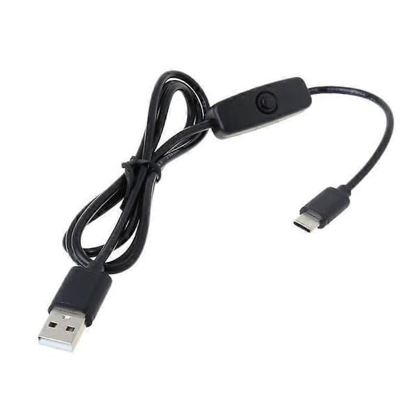USB-kaapeli virtakytkimellä ON/OFF USB - Type-C -kaapeli USB-lampulle ja -tuulettimelle