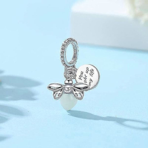 925 Sterling Hopea Helmi Firefly Butterfly Chameleon Riippuva Koru Sopii Pandora Rannekkeille Kaulakoruille Naisille Banmo