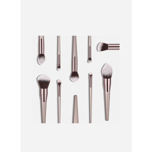 Parti med 18 makeupbørster - Topkvalitet - Blød nylon - Elegant design - Ideel til begyndere