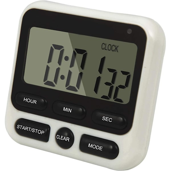 Kök timer lärande nedräkning, LCD digital svart