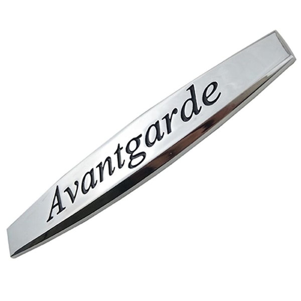 Metal Avantgarde bogstaver Bilskærm Emblem Badge Bagkofanger Trunk Sticker Decor