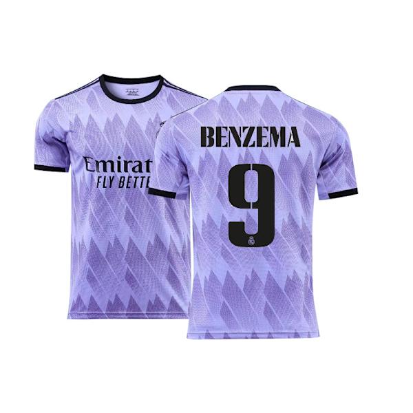 2223 Real Madrid hjemme- og bortedrakt nr. 7 Mbappe drakt 9 Benzema nr. 10 utenlandsk handel fotballuniformsett K Jacket 9 M