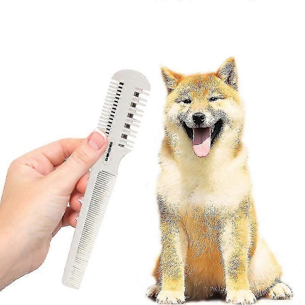 Hårklippeskam, Hårbarbering med kam, Splitte Hårtrimmer Styler, Dobbeltkant Razor Blades for Tynn & Tykk Hårklipp og Styling