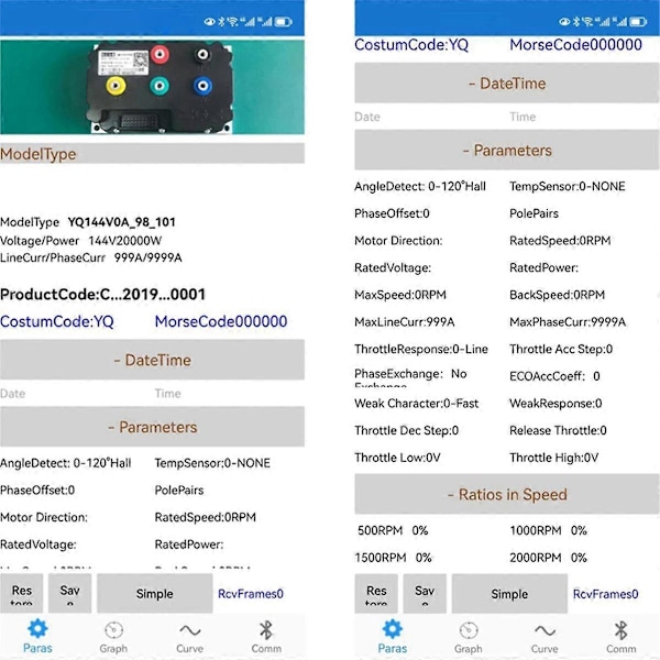 Bluetooth-adapter for programmering av FarDriver-kontroller BT-modul for ND72240 72260 72360 72680 Mobilkontroll