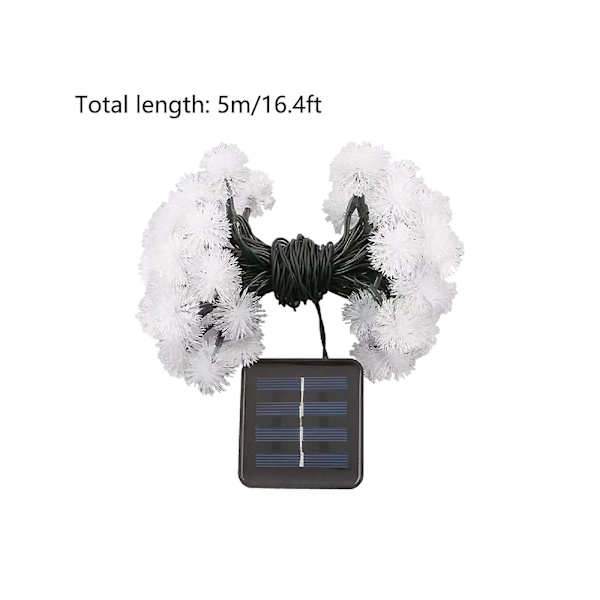 5 metriä 20 valoa joulukoriste lumi pompom talvikoriste LED hiuspallot lyhty valosarja 240967
