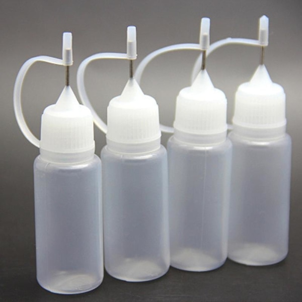 1 stk nålespiss limpåføringsflaske Tube Sub-tapping Pinhole påfyllingsflaske 10 ml myk